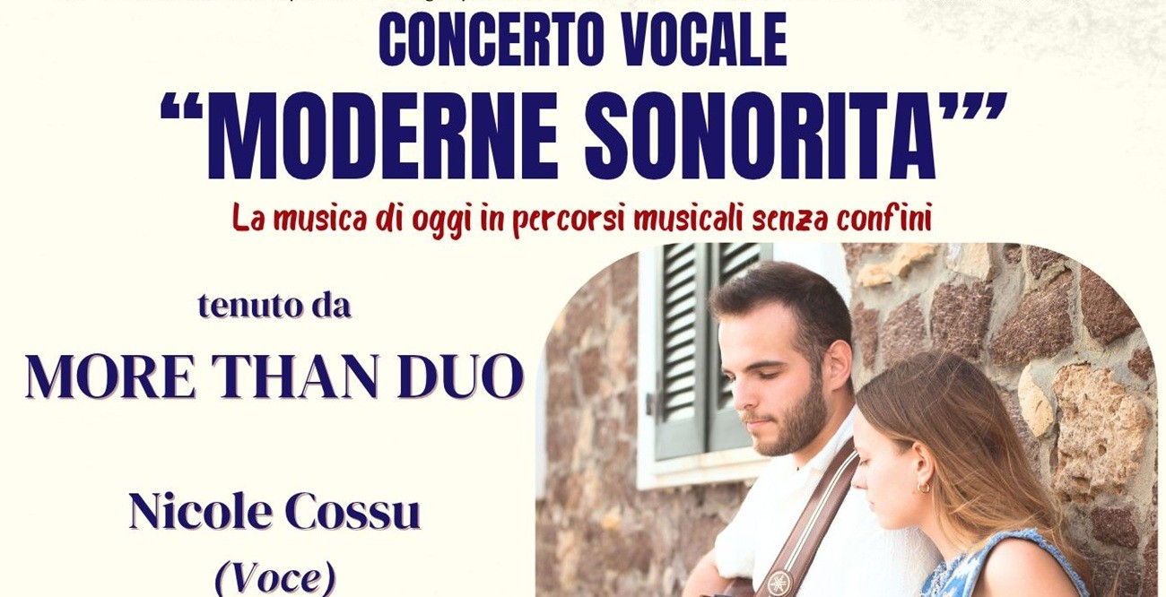 “Moderne Sonorità” con i More Than Duo al Palazzo Regio