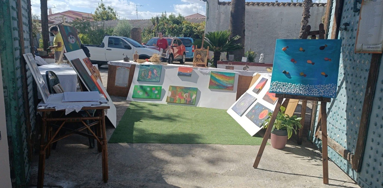 Sanluri, la mostra pittorica “Il mondo di Andrea”