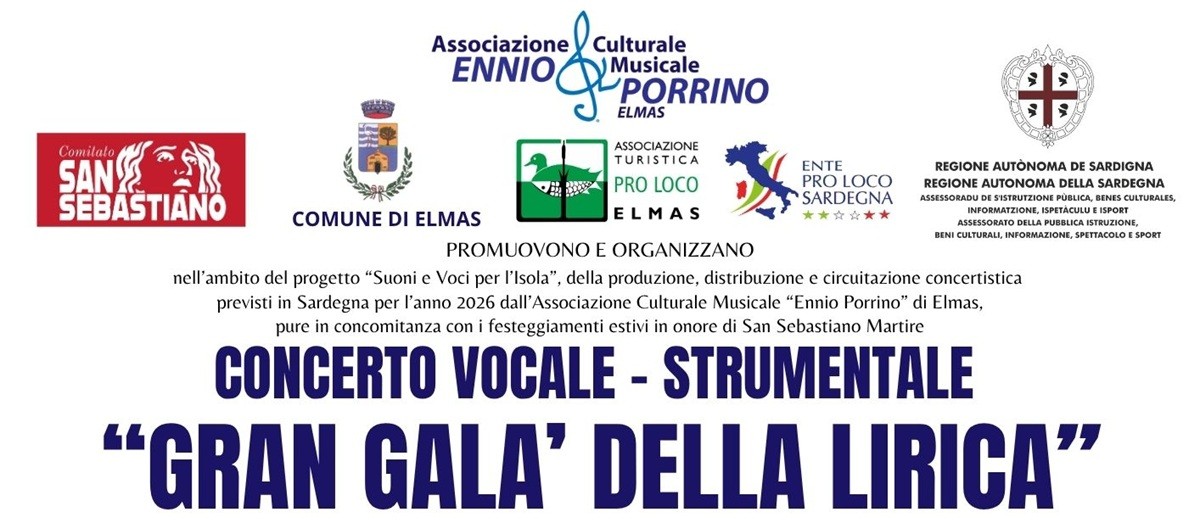 Elmas, “Dialoghi Sonori”: il “Gran galà della lirica”