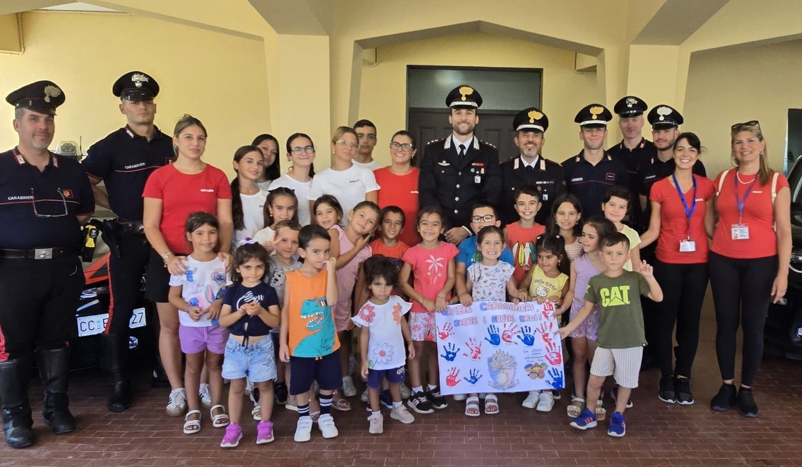 Guspini: il gruppo di “Piccoli passi” in visita ai Carabinieri
