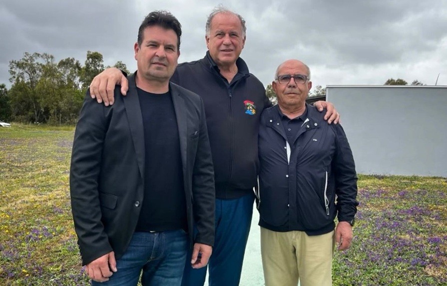 Il presidente Zelio Casula con Luciano Rossi e Antonello Campus