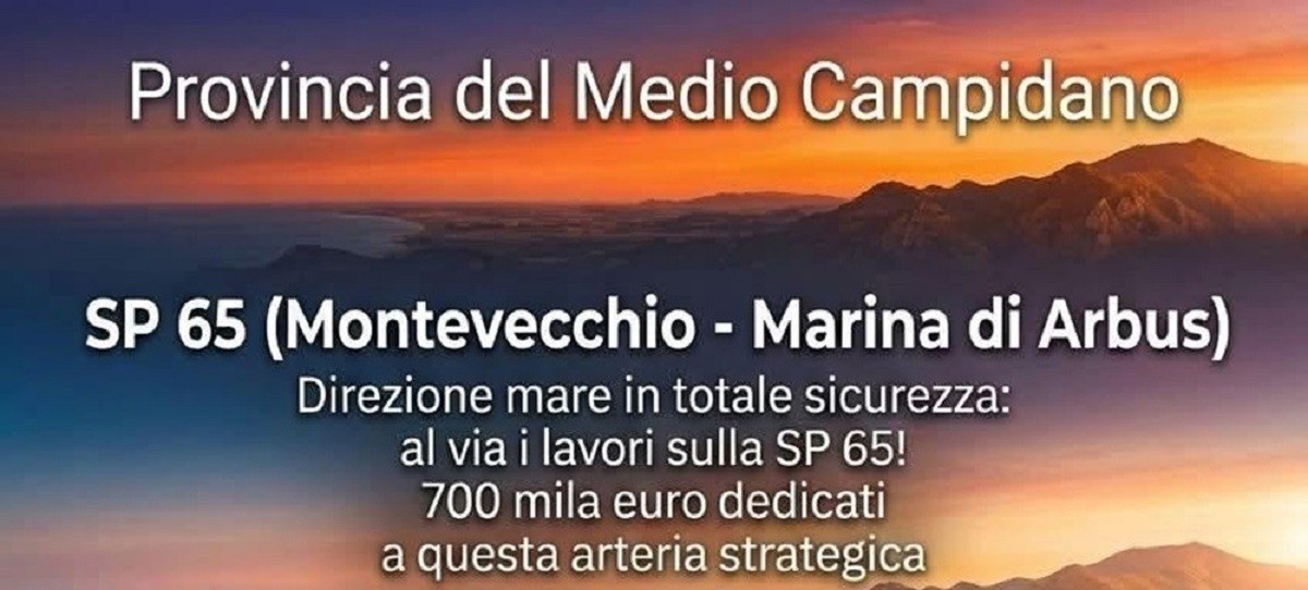 SP 65 Montevecchio-Marina di Arbus: al via i lavori 