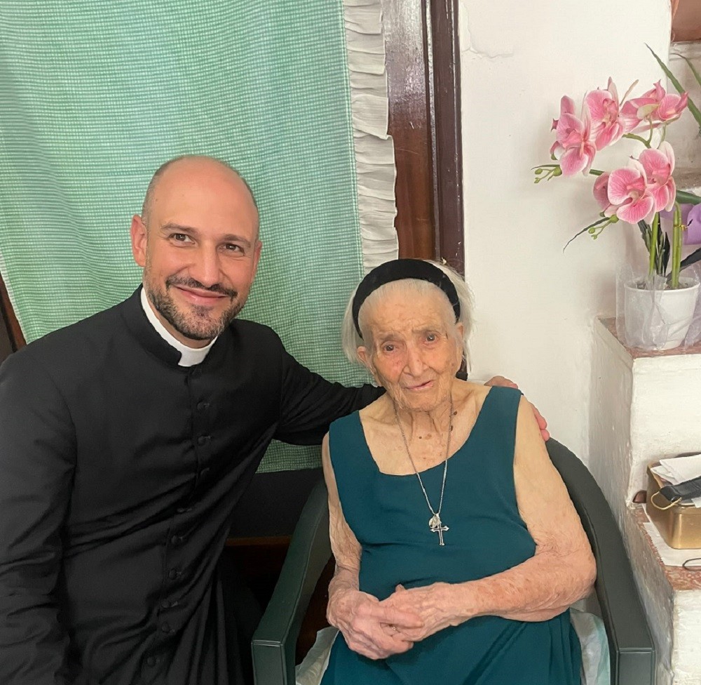 don Luca Pittau e Pietrina Marongiu