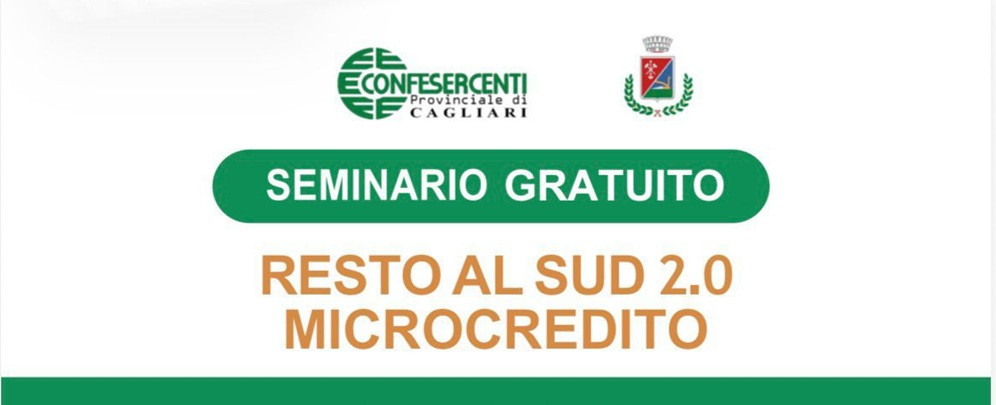 Guspini: martedì 7 aprile seminario "Resto al Sud 2.0"