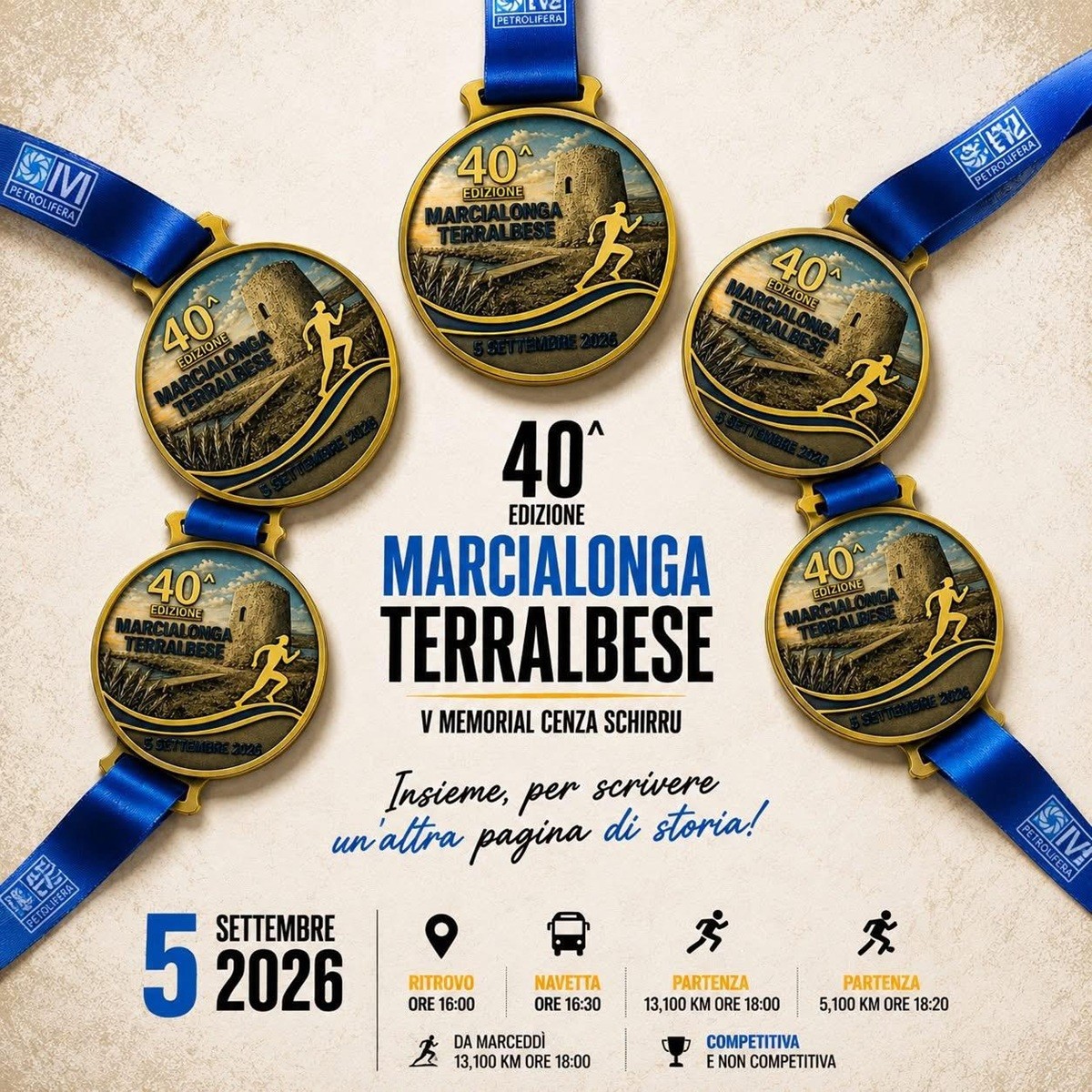 il 5 settembre si corre la 40ª Marcialonga Terralbese