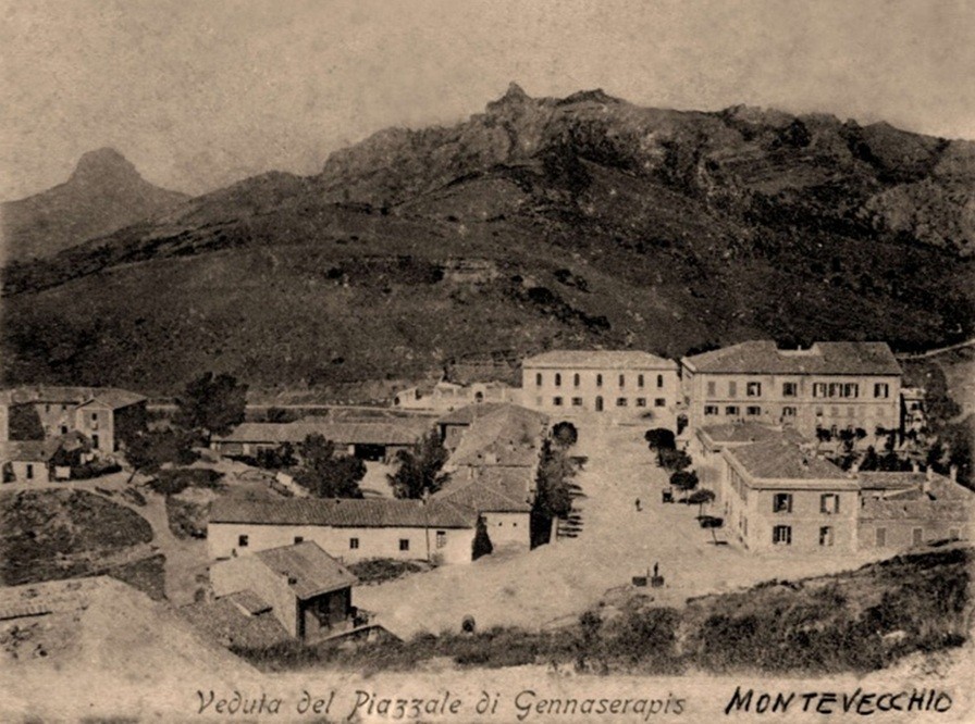 Veduta di Gennaserapis a Montevecchio nel 1908