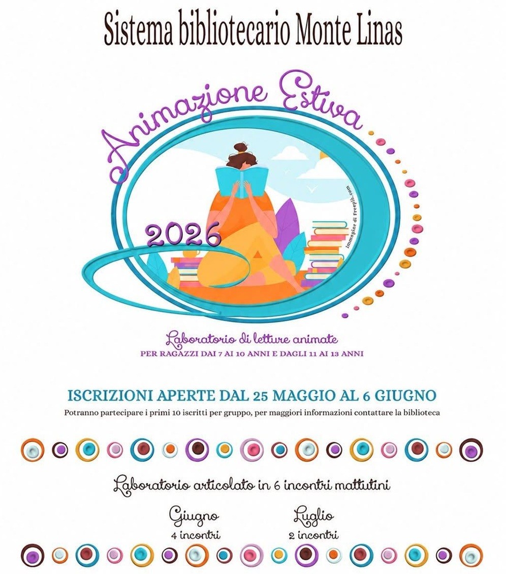 Biblioteche Monte Linas, torna l’Animazione Estiva