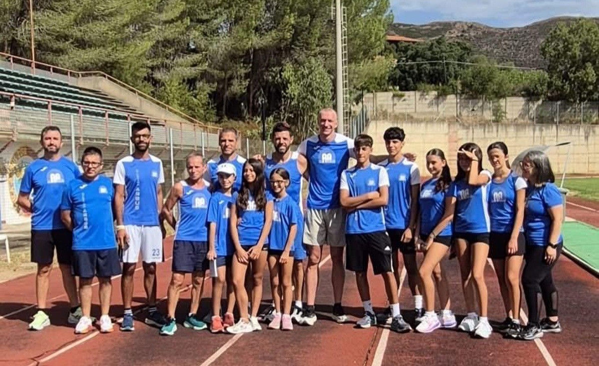 Dopo l'oro europeo Lorenzo Benati fa visita all'Atletica Arbus