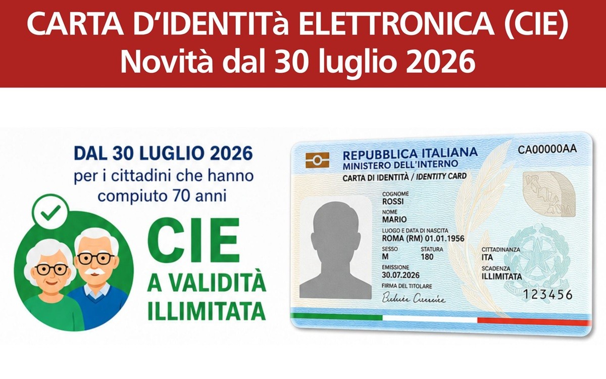 Cie senza scadenza per gli ultrasettantenni: novità in vigore
