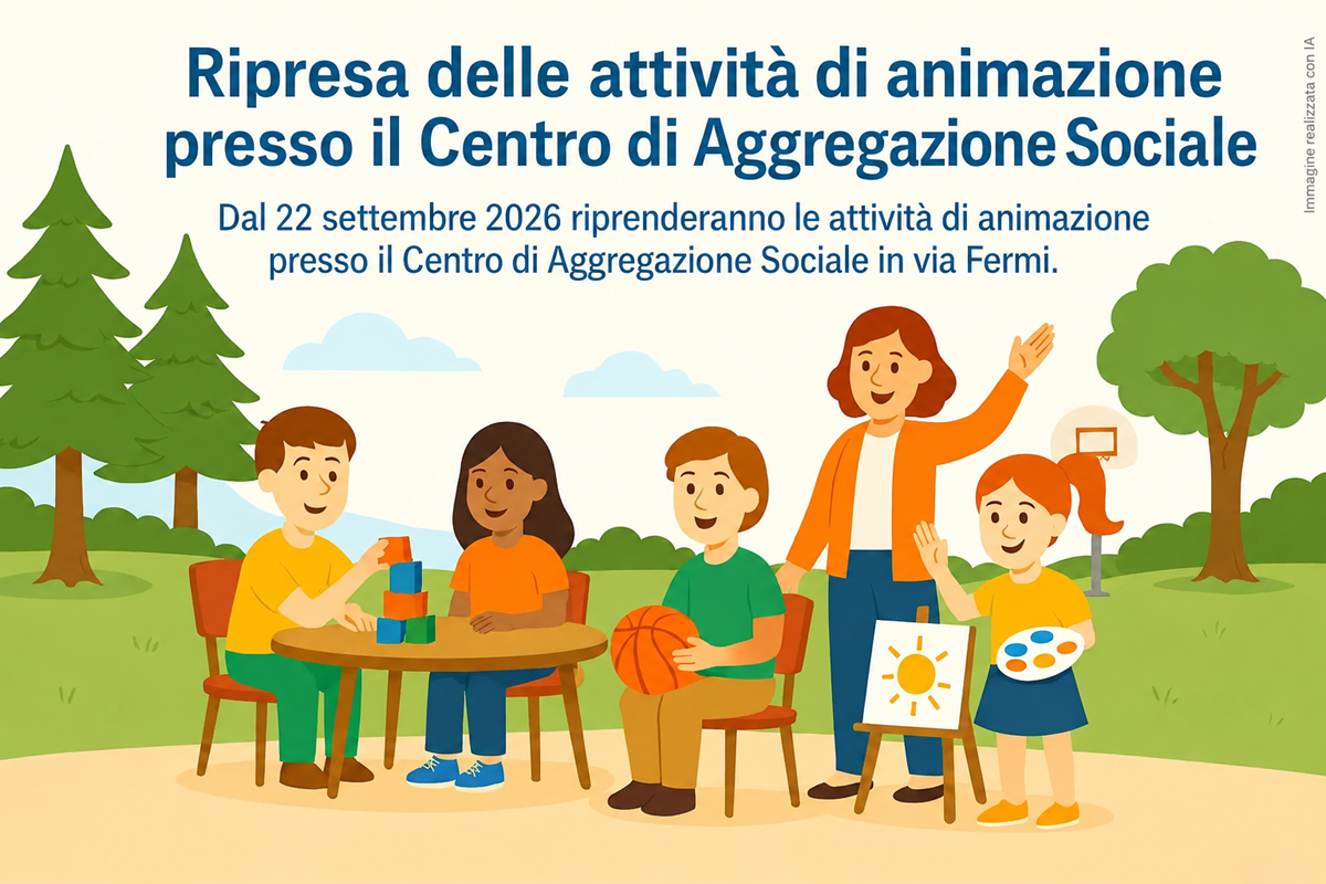 San Gavino: aperte le iscrizioni al "Centro di Aggregazione Sociale"