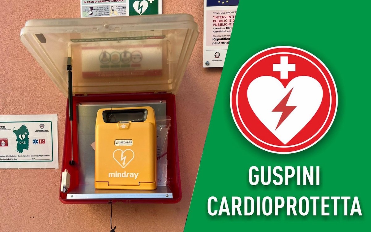 Guspini: riposizionato il Dae in via Torino
