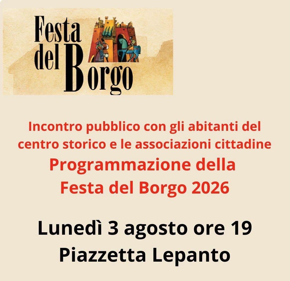 Sanluri: incontro pubblico per organizzare la Festa del Borgo 2026