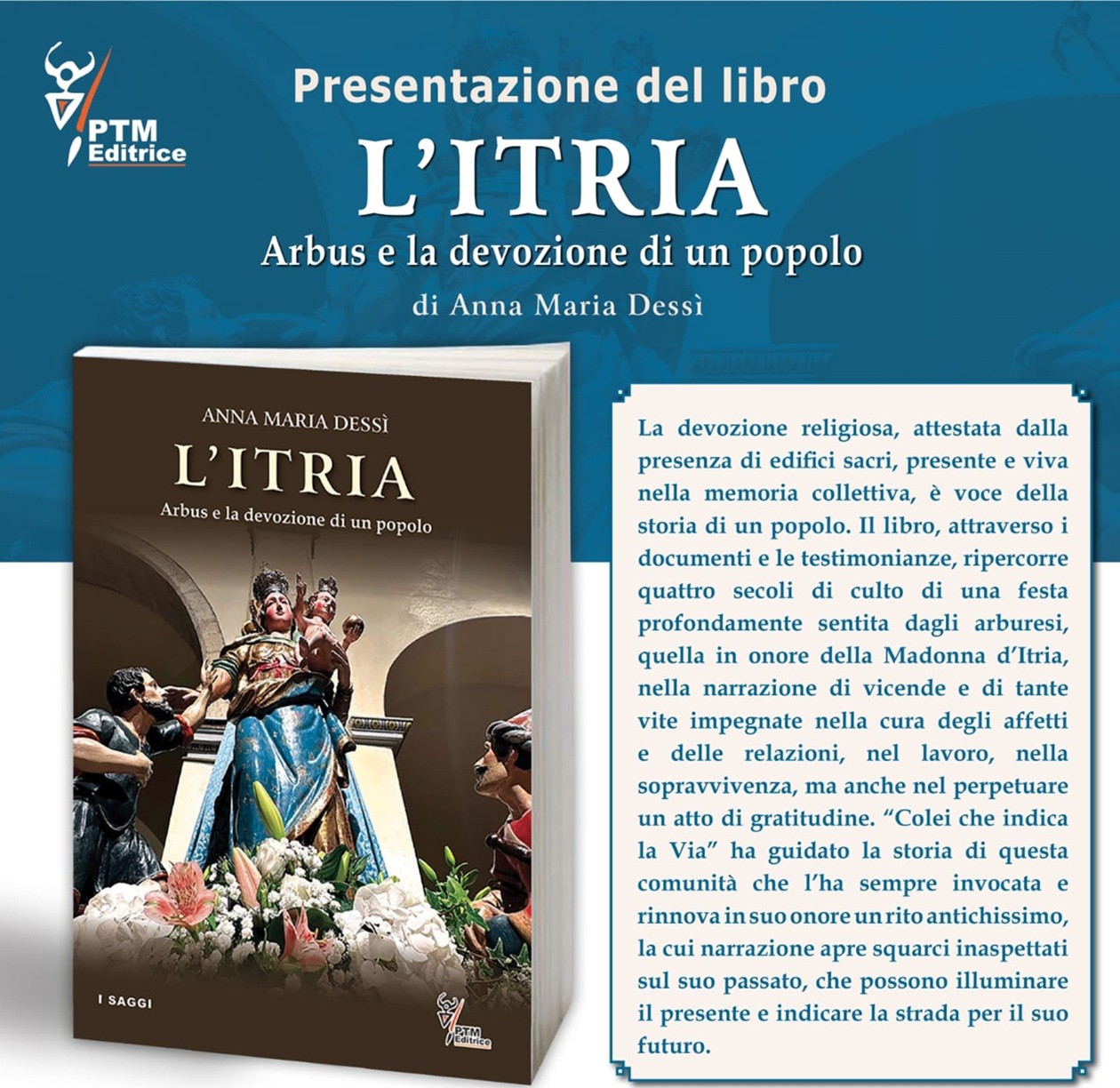 Arbus: presentazione del libro "L'Itria" di Anna Maria Dessì