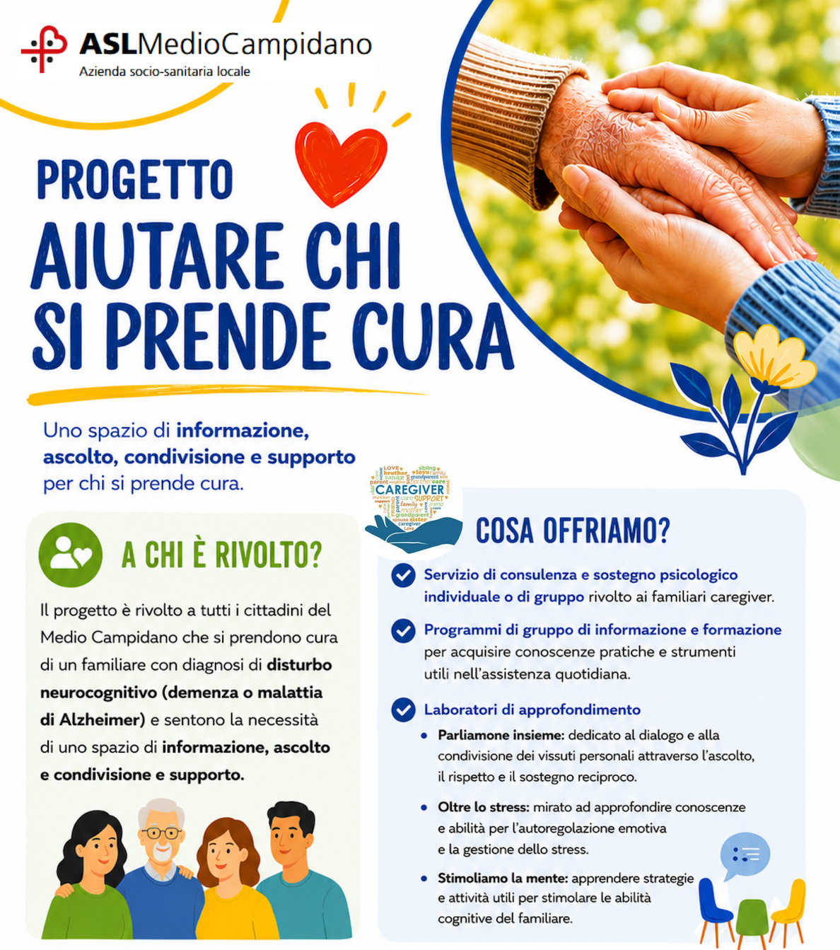 Supporto ai caregiver, prosegue il progetto dell'Asl Medio Campidano