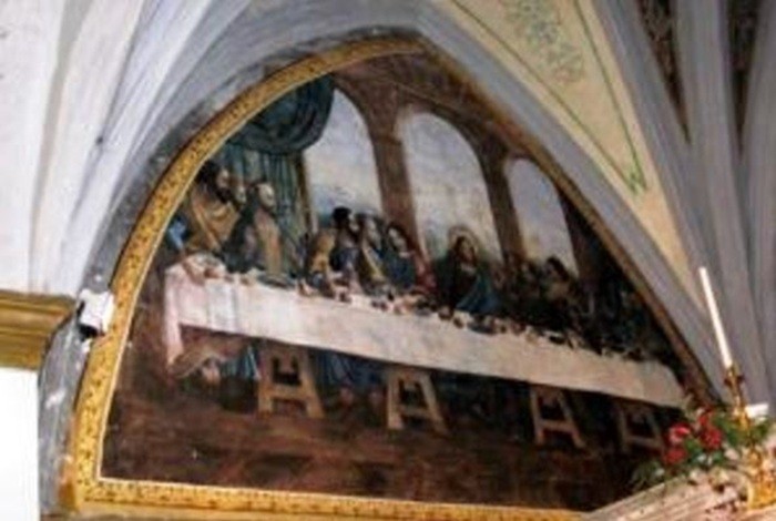 Villacidro, affresco di un prigioniero austro-ungarico