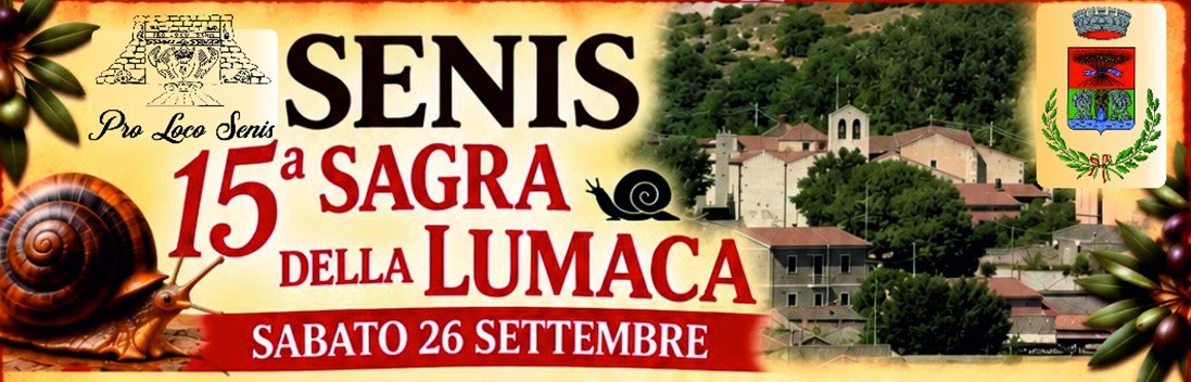 A Senis sabato 26 settembre lumache per tutti