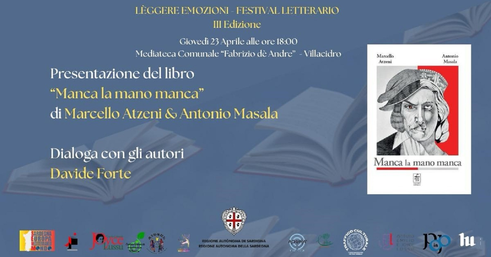  Villacidro: presentazione del libro “ Manca la mano manca” 