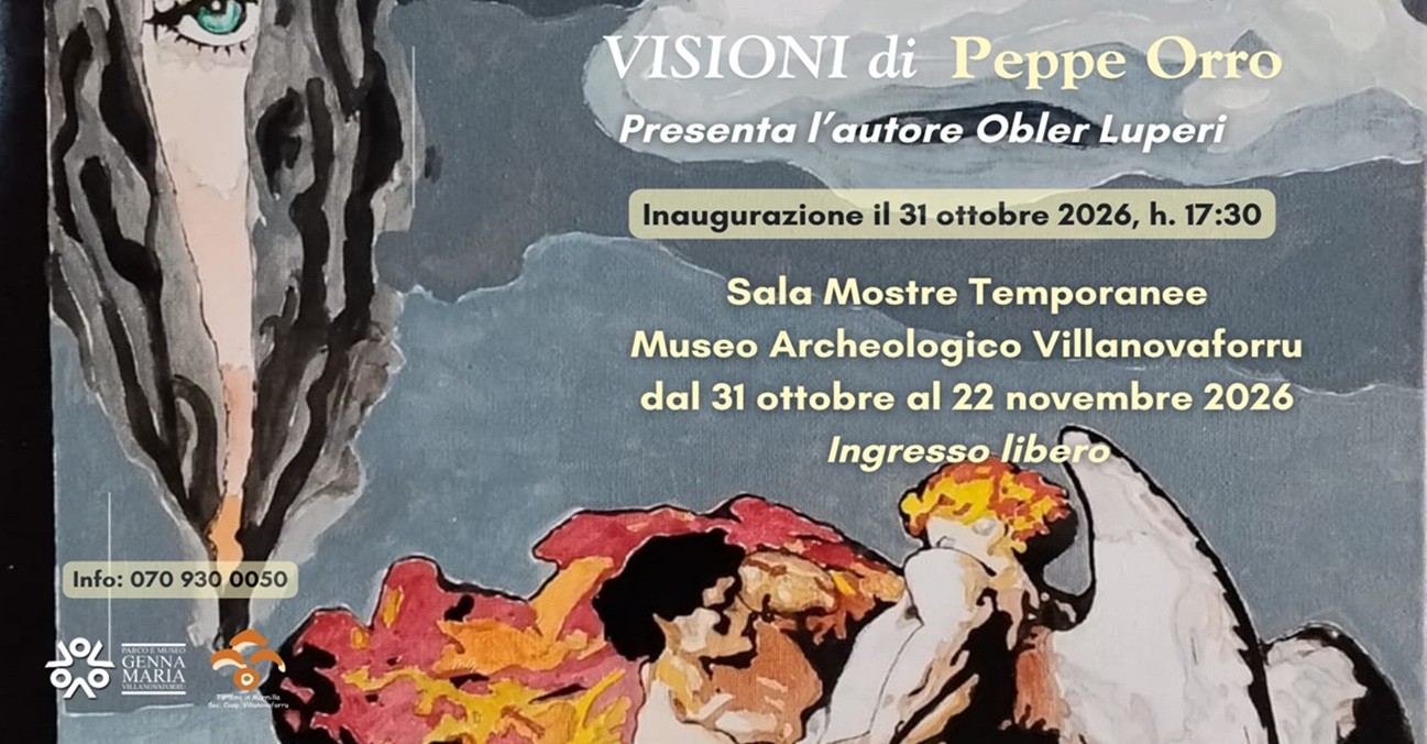 Villanovaforru, inaugurazione della mostra di Peppe Orro