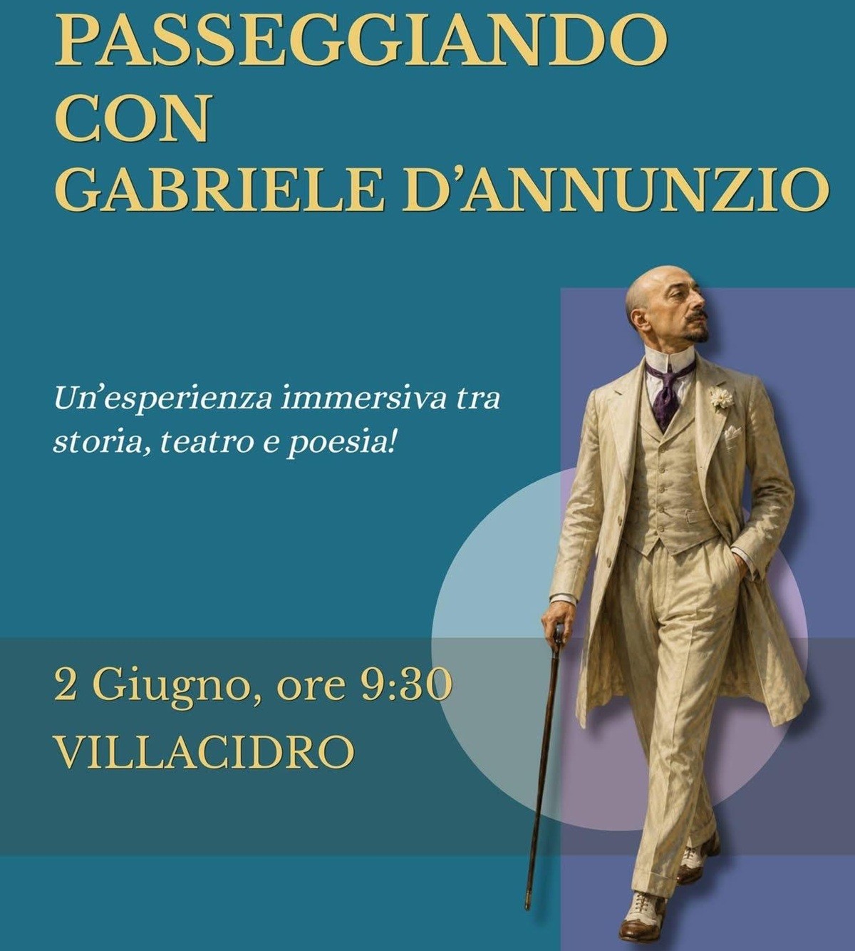 Villacidro: "Passeggiando con Gabriele D’Annunzio"