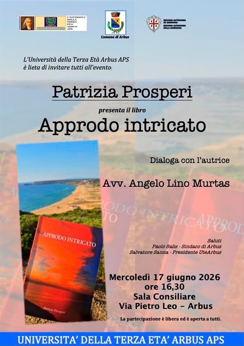 Arbus, la scrittrice fiorentina Patrizia Prosperi presenta il libro “Approdo intricato”