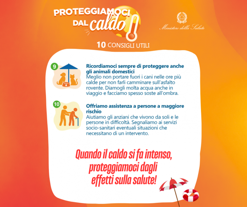 Estate 2026, dieci consigli per proteggersi dalle ondate di calore