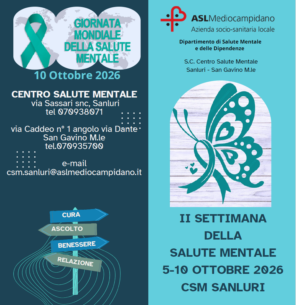 Salute mentale, una settimana di incontri e laboratori