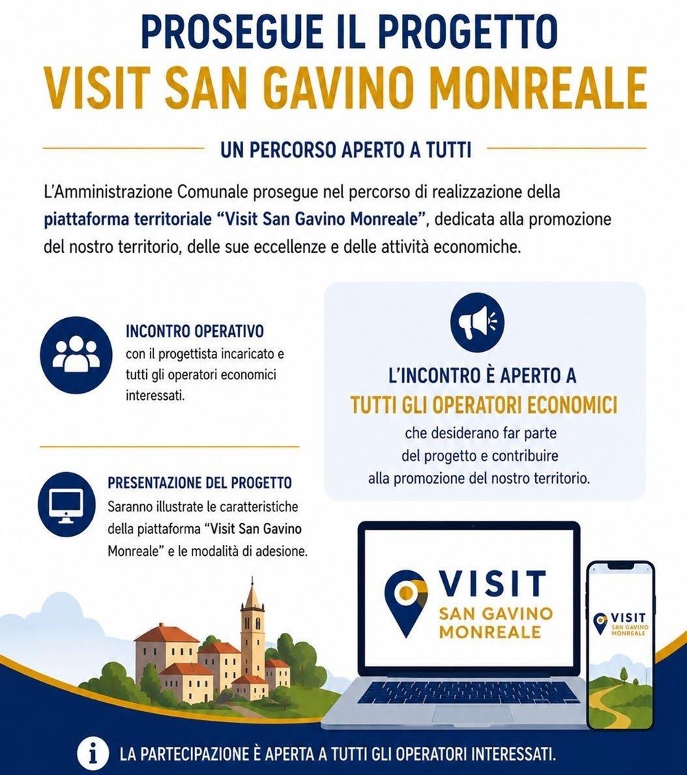 Visit San Gavino Monreale, nuovo incontro operativo il 20 maggio