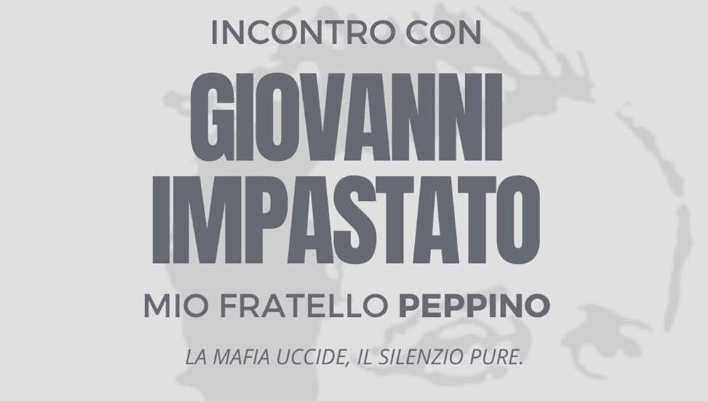 San Gavino: sabato 18 aprile incontro con Giovanni Impastato